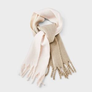 Elegant Beige and Cream Scarf